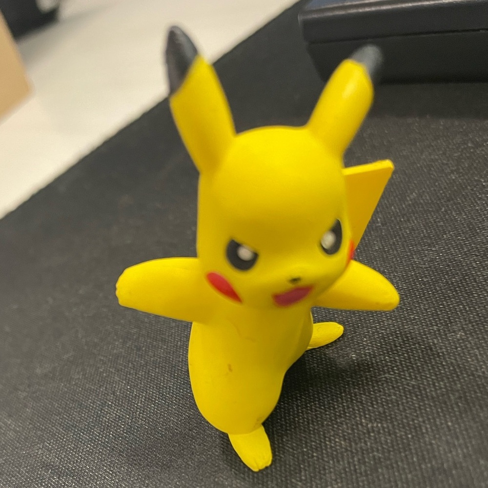 Yellow Pikachu figurine